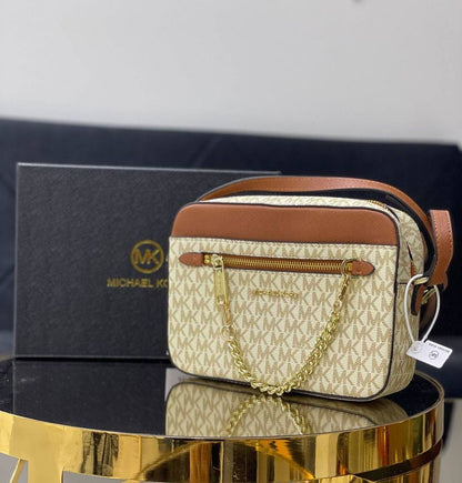 Michael Kors Jet Set Large Logo Crossbody Bag
