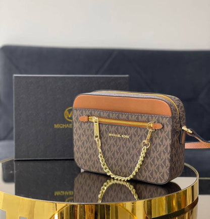 Michael Kors Jet Set Large Logo Crossbody Bag