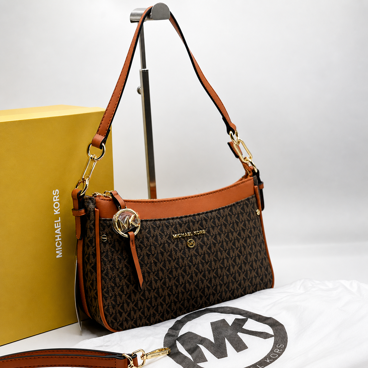 Michael Kors Jet Set Signature Logo Shoulder Bag