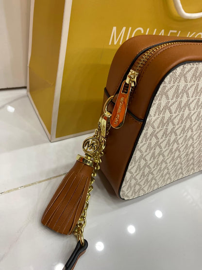 Michael Kors Jet Set Travel Large Crossbody Bag (MK Signature)