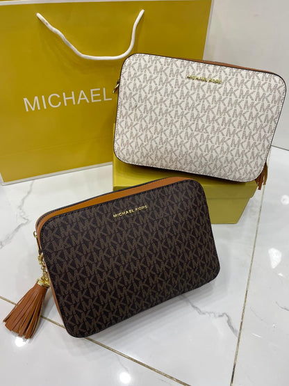 Michael Kors Jet Set Travel Large Crossbody Bag (MK Signature)