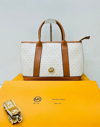 Michael Kors Jet Set Travel Medium Tote (MK Signature)