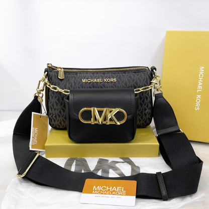 Michael Kors MK Logo Multi-Pouch Crossbody Bag