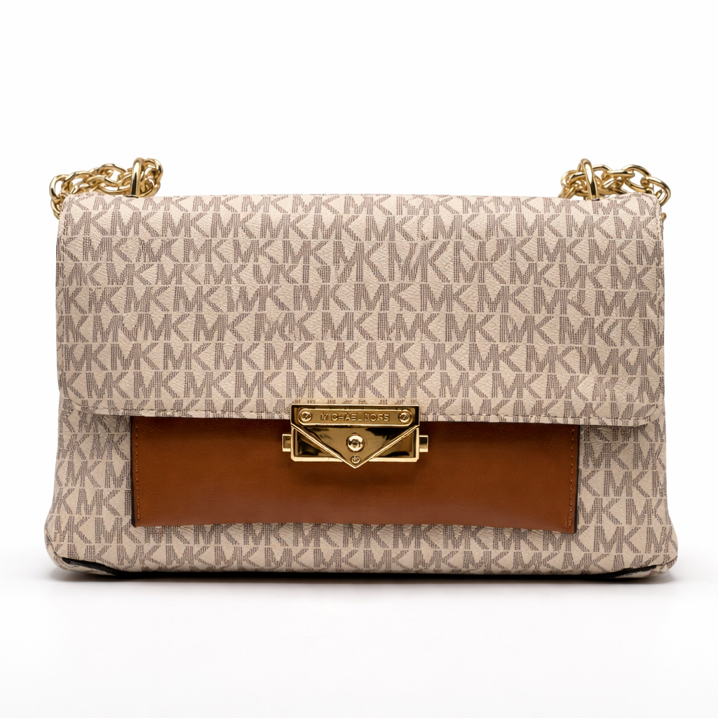 Michael Kors MK Monogram Chain Shoulder Bag