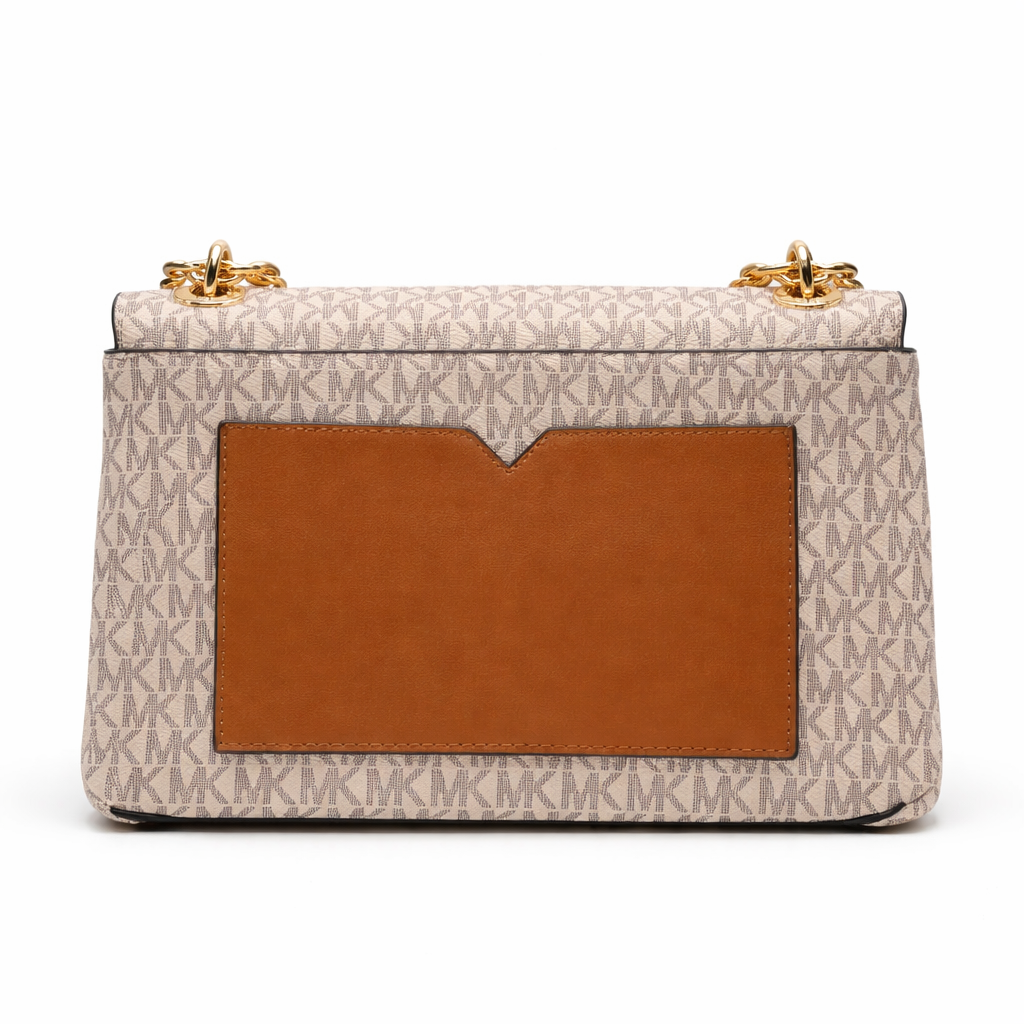 Michael Kors MK Monogram Chain Shoulder Bag