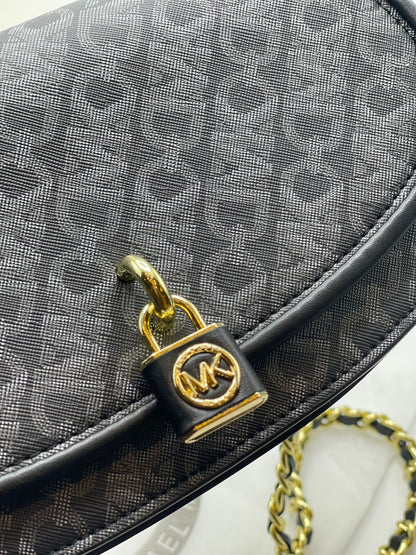 Michael Kors Mila Small Empire Signature Logo Shoulder Bag