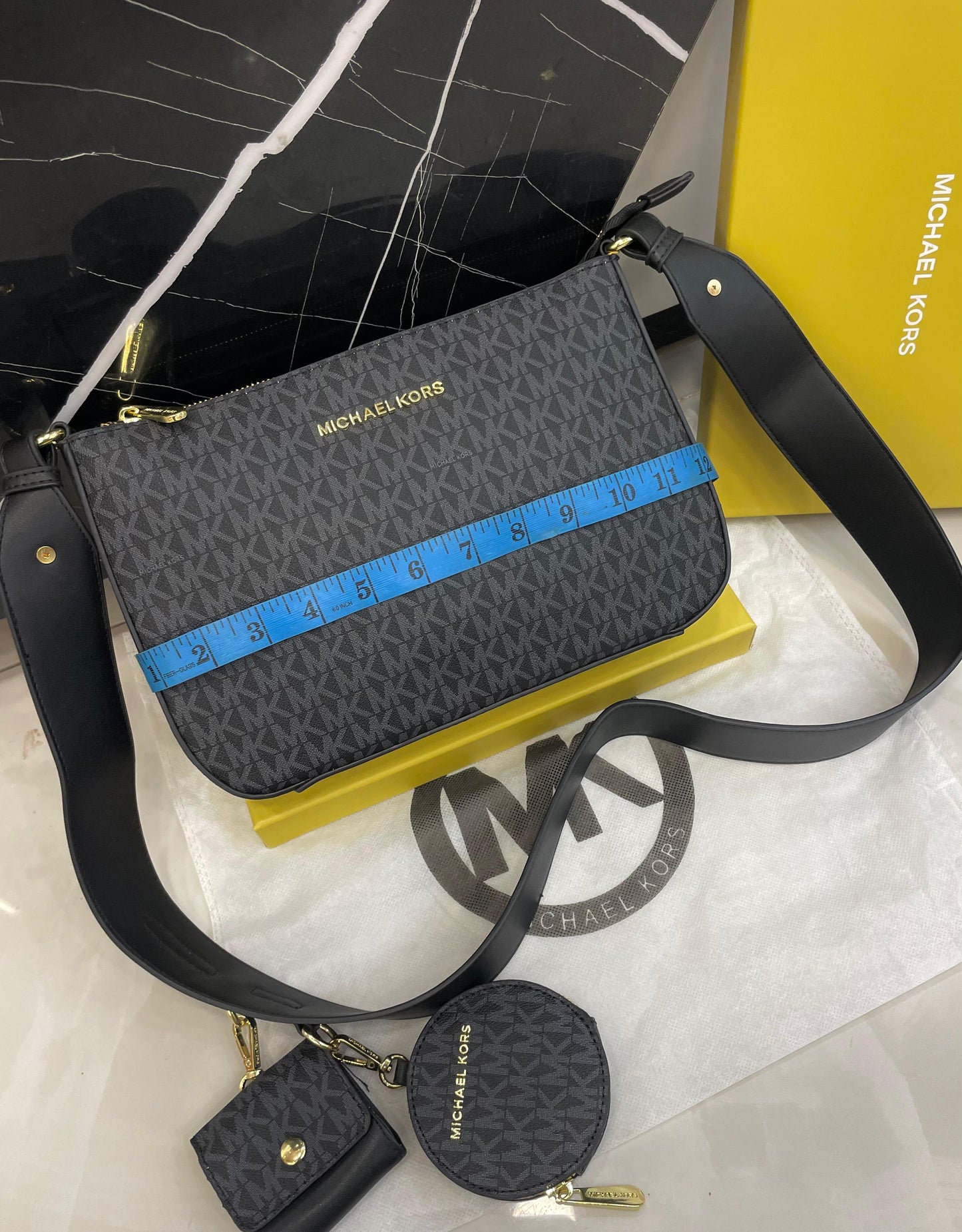 Michael Kors Monogram Shoulder Bag Set Style