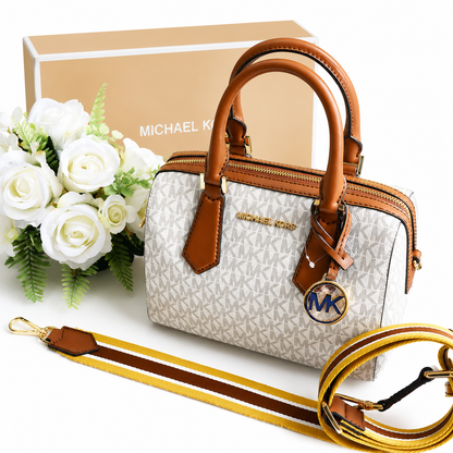 Michael Kors Signature Logo Boston Satchel