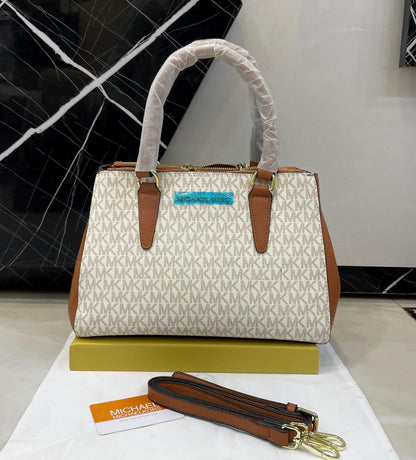 Michael Kors Style Saffiano Leather Top-Handle Tote Bag