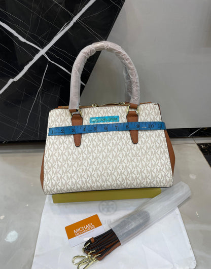Michael Kors Style Saffiano Leather Top-Handle Tote Bag