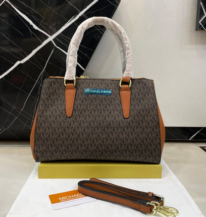 Michael Kors Style Saffiano Leather Top-Handle Tote Bag