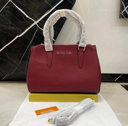 Michael Kors Style Saffiano Leather Top-Handle Tote Bag