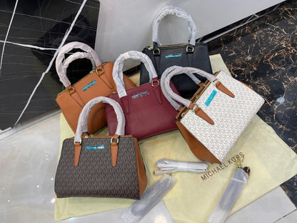 Michael Kors Style Saffiano Leather Top-Handle Tote Bag