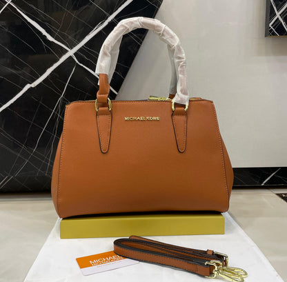 Michael Kors Style Saffiano Leather Top-Handle Tote Bag