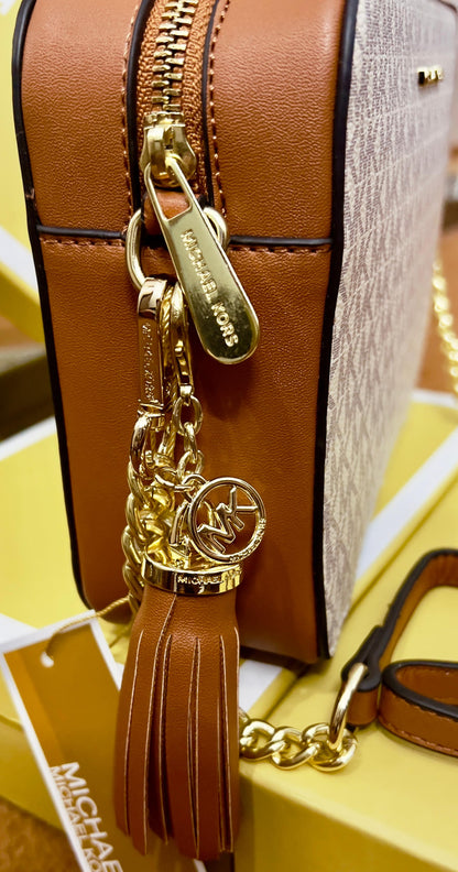 Michael Kors Jet Set Travel Large Crossbody Bag (MK Signature)
