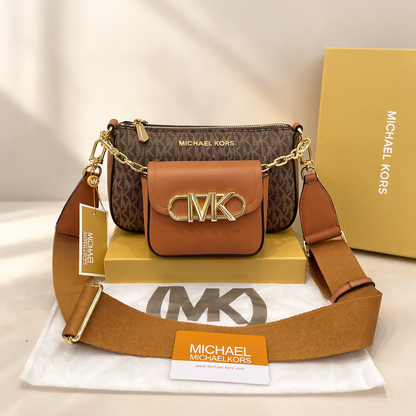 Michael Kors MK Logo Multi-Pouch Crossbody Bag