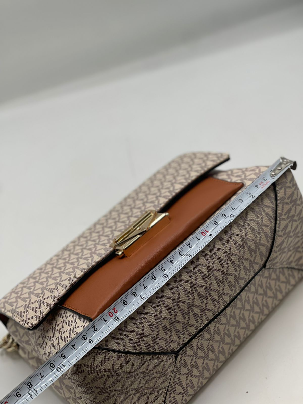 Michael Kors MK Monogram Chain Shoulder Bag