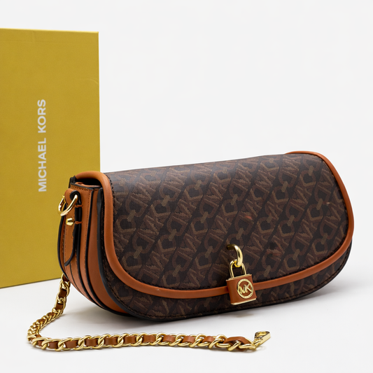 Michael Kors Mila Small Empire Signature Logo Shoulder Bag