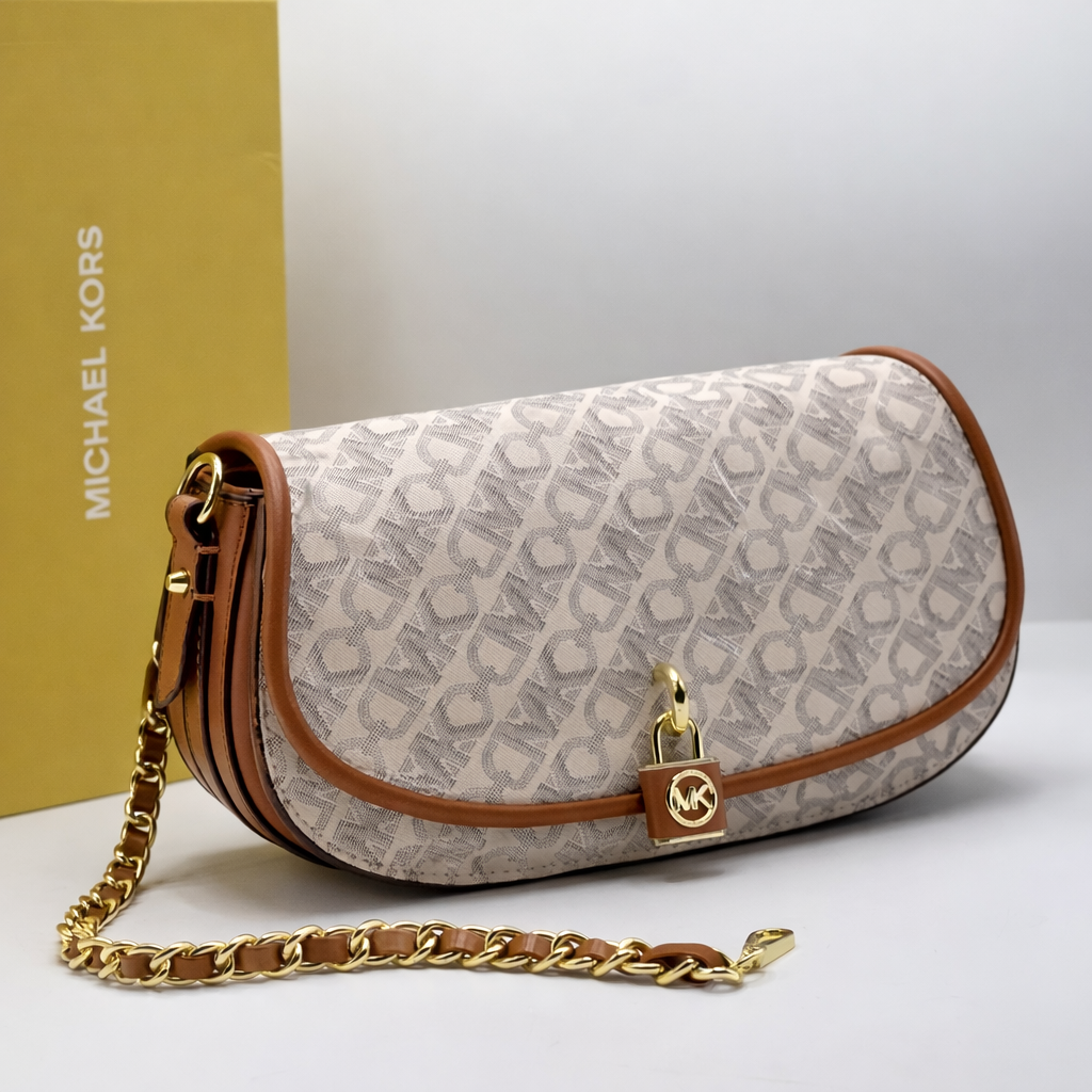 Michael Kors Mila Small Empire Signature Logo Shoulder Bag