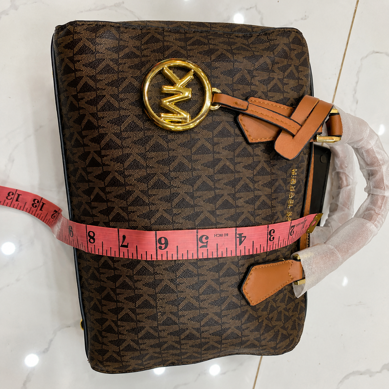 Michael Kors Signature Logo Boston Satchel