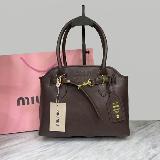 Miu Miu Briarwood Aventure Nappa Leather Bag