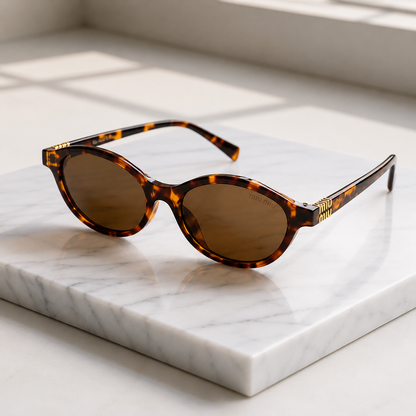 Miu Miu Classic Oval Sunglasses