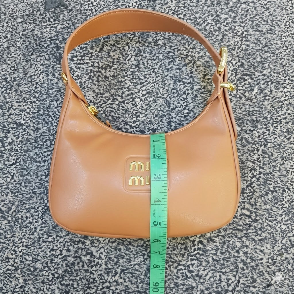 Miu Miu Wander Leather Hobo Bag