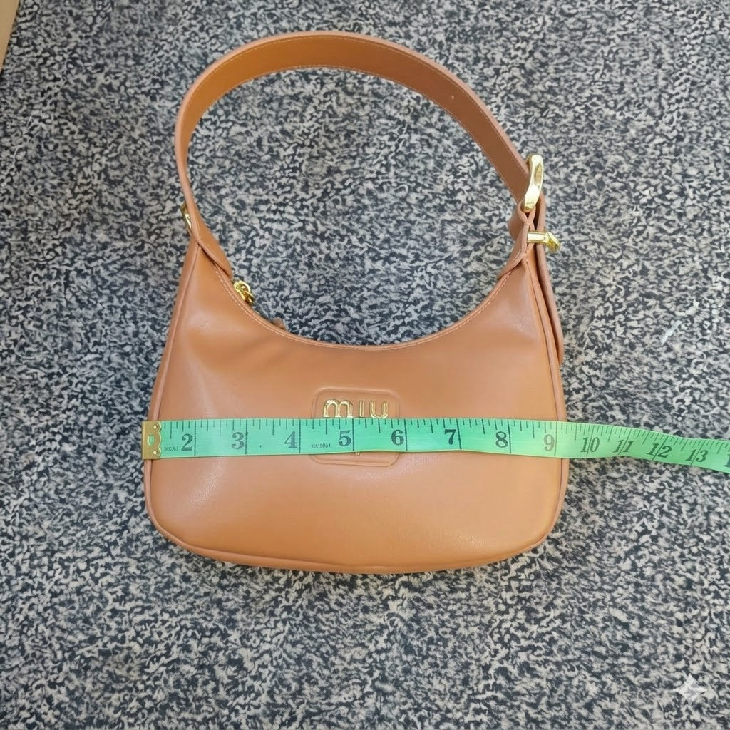 Miu Miu Wander Leather Hobo Bag