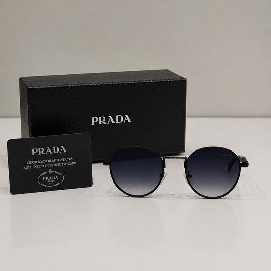Prada Milano Round Classic Gradient Sunglasse