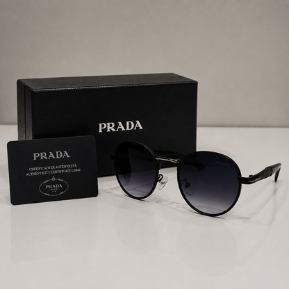 Prada Milano Round Classic Gradient Sunglasse