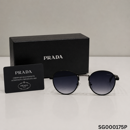 Prada Milano Round Classic Gradient Sunglasse