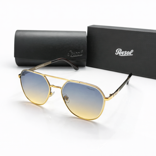 Persol Aviator Metal Sunglasses Style