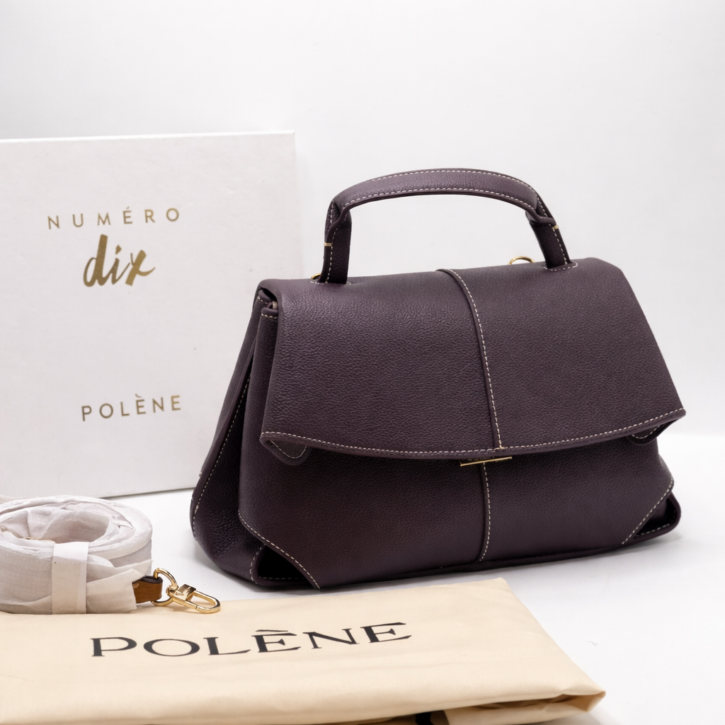Polène-Inspired Numéro Dix Structured Top Handle Bag
