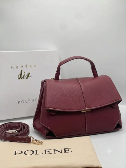 Polène-Inspired Numéro Dix Structured Top Handle Bag