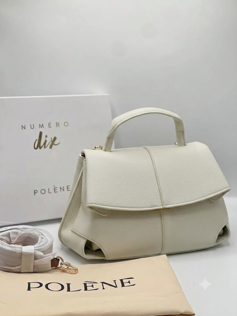 Polène-Inspired Numéro Dix Structured Top Handle Bag