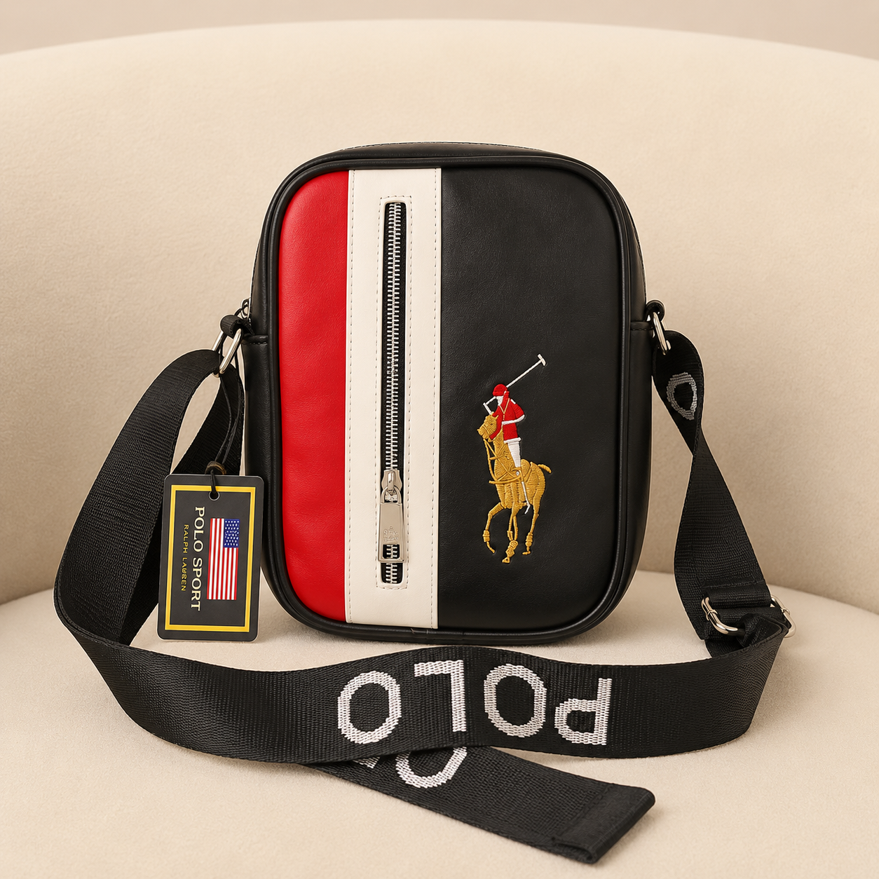 Polo Sport Signature Crossbody Messenger Bag