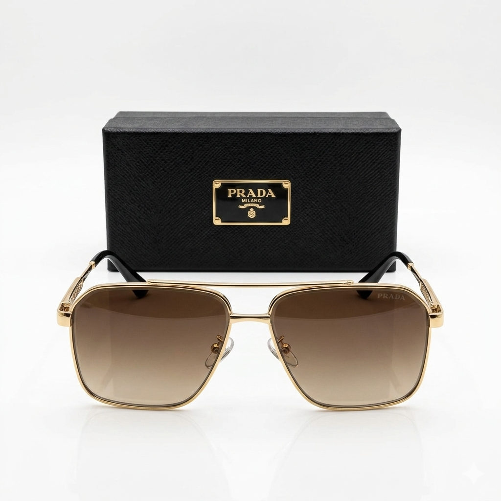 Prada Aviator Square Sunglasses