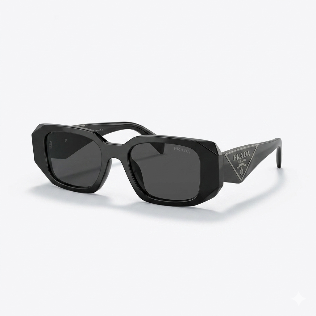 Prada Bold Geometric Frame Sunglasses (Limited Edition)