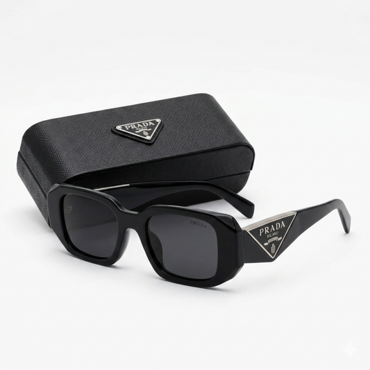 Prada Bold Geometric Frame Sunglasses (Limited Edition)