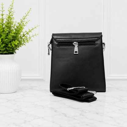 Prada Embossed Leather Crossbody Messenger Bag