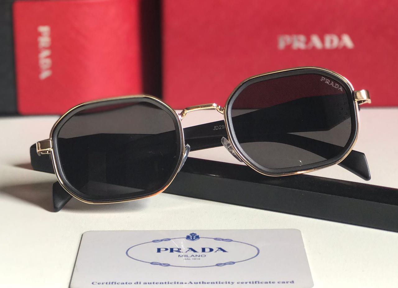 Prada Geometric Frame Sunglasses – Premium Classic Shades
