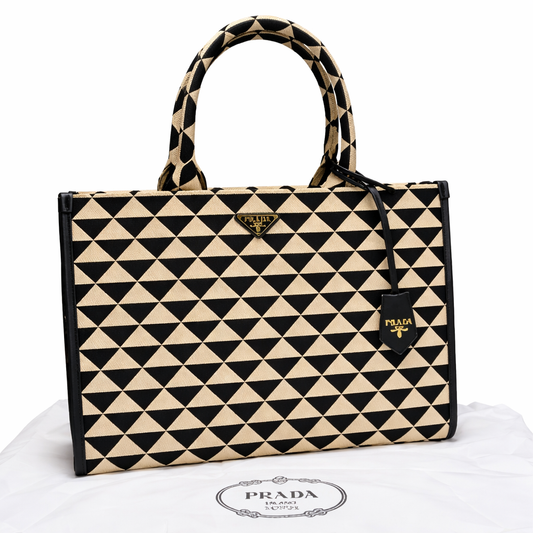 Prada Geometric Tote Bag Style