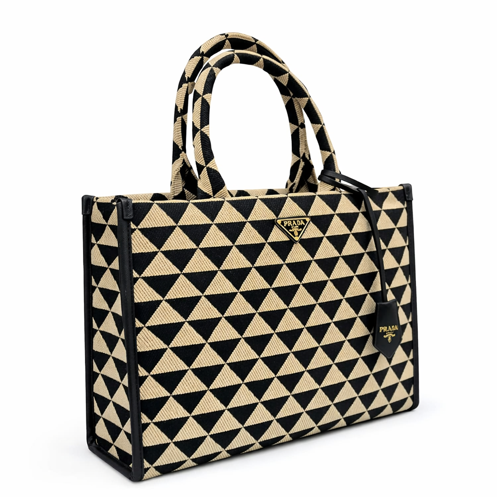 Prada Geometric Tote Bag Style