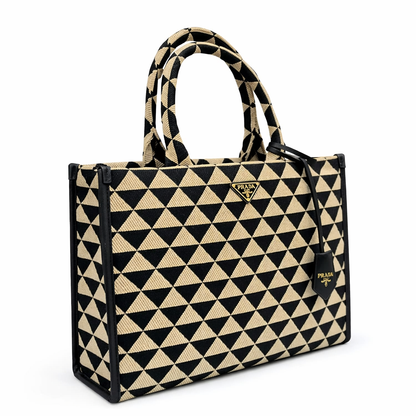 Prada Geometric Tote Bag Style