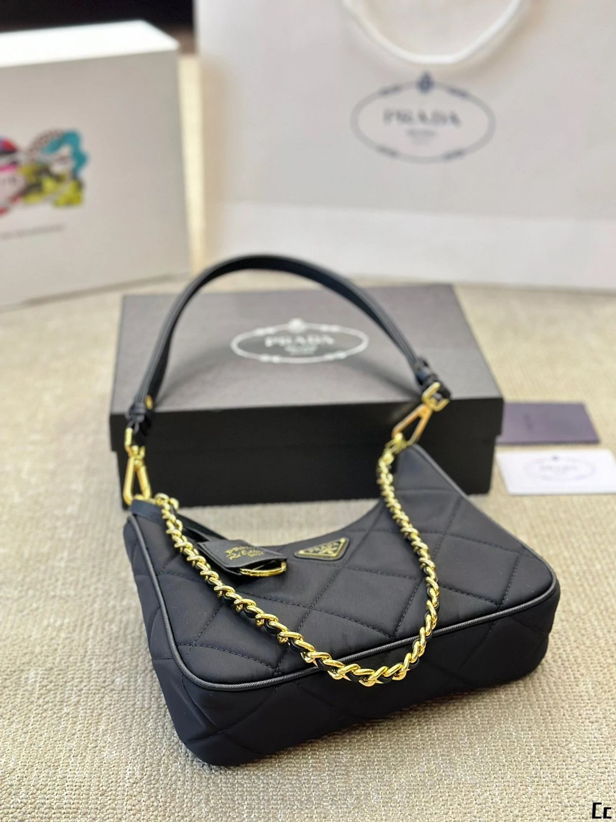 Prada Re-Edition 2005 Quilted Nylon Shoulder Bag