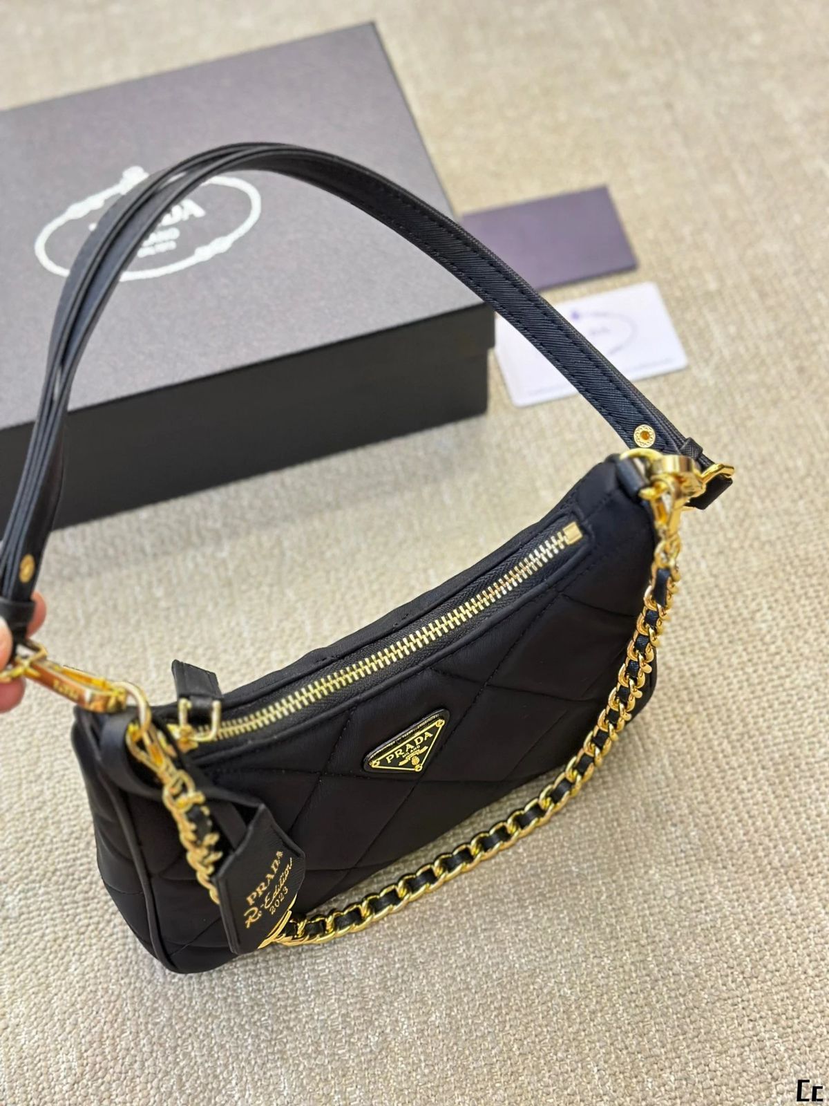 Prada Re-Edition 2005 Quilted Nylon Shoulder Bag