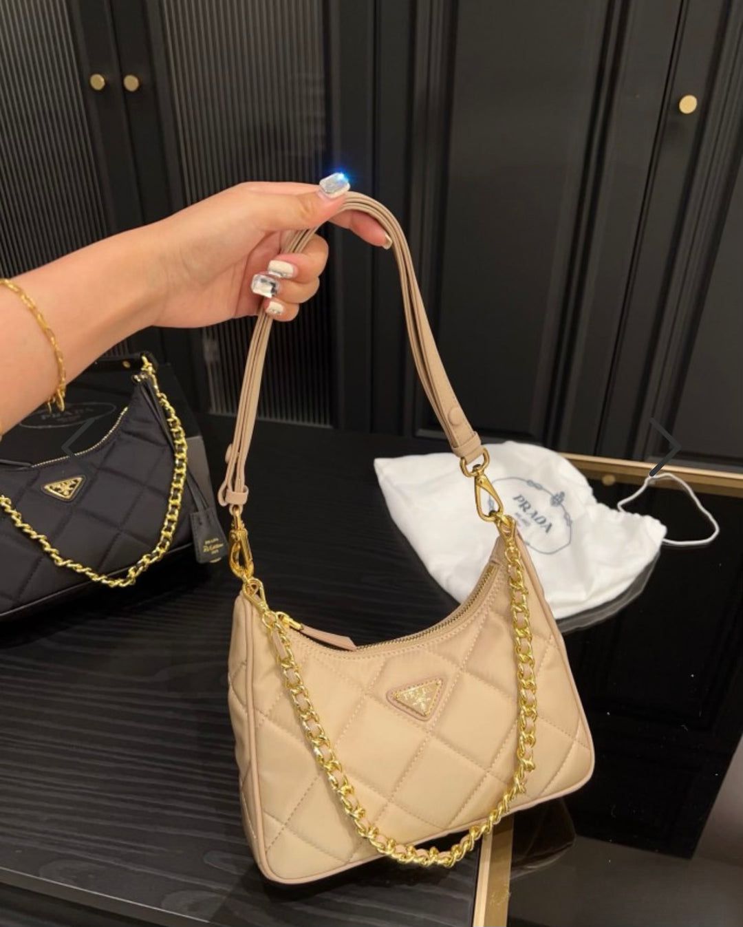 Prada Re-Edition 2005 Quilted Nylon Shoulder Bag
