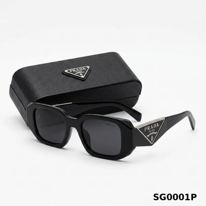 Prada Bold Geometric Frame Sunglasses (Limited Edition)