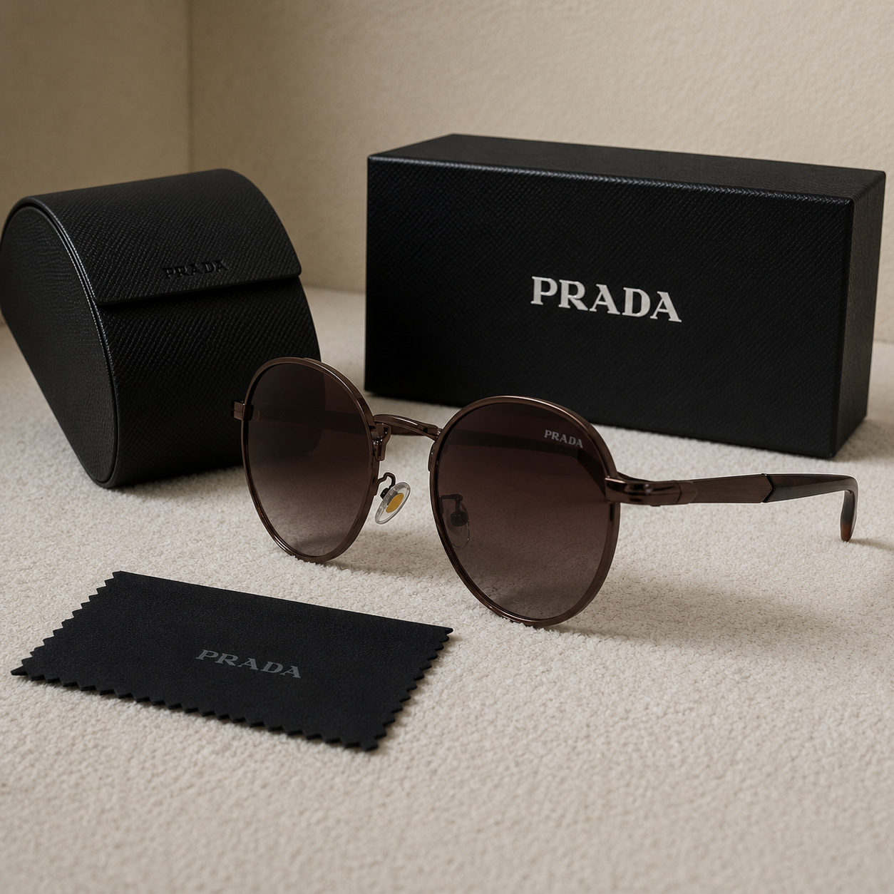 Prada Milano Round Classic Gradient Sunglasse