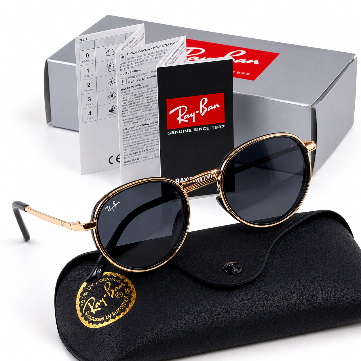 Ray-Ban Classic Round Metal Sunglasses
